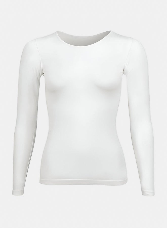 Silvy Lycra Celina Long Sleeves Round Neck Top For Women - Image 1